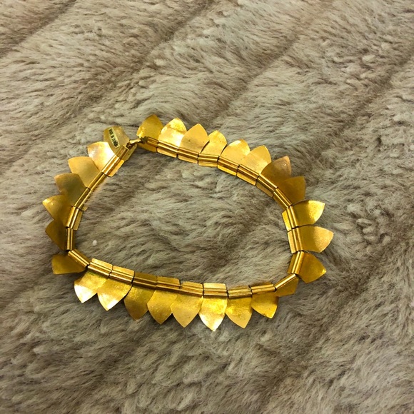 Vintage 💛 Gold Scales Necklace - Picture 3 of 3